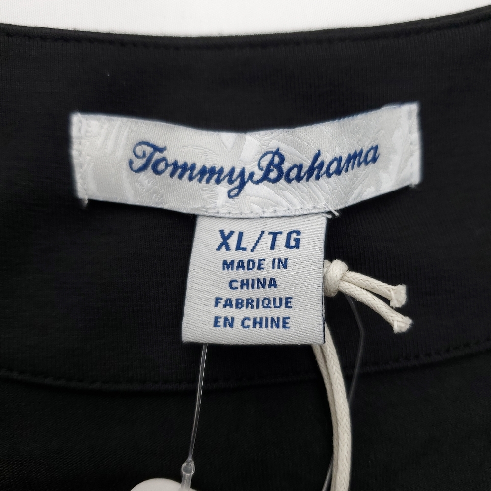 Tommy Bahama Tambour Side Gathered Stretch Black Dress Womens Size XL - Picture 9 of 11
